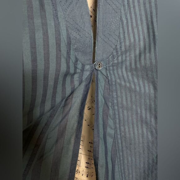 NWT Soft Surroundings Blue Stripe Commelina Kimono Top L - Picture 4 of 8